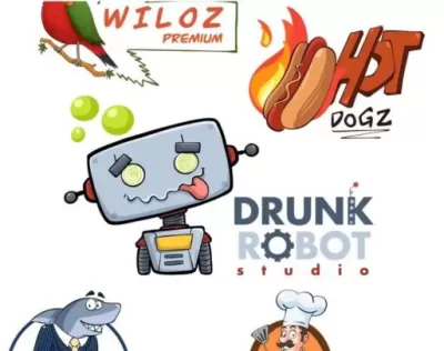 I will create a unique cartoon logo and character